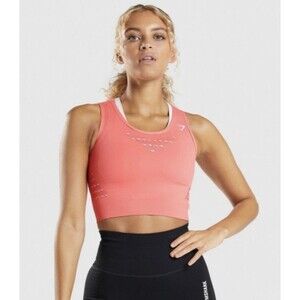 Gymshark Energy+ Seamless Crop Top Blue Stone